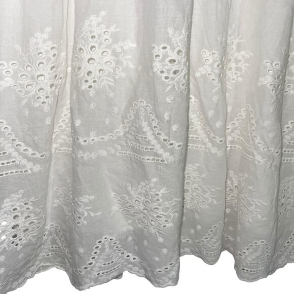 Mini Dress Boho Embroidered Eyelet Romantic - Picture 6 of 10